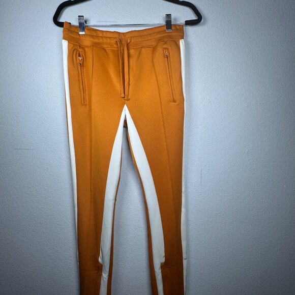 Mustard and White Varsity Track Set – Size Medium - Picture 4 of 6